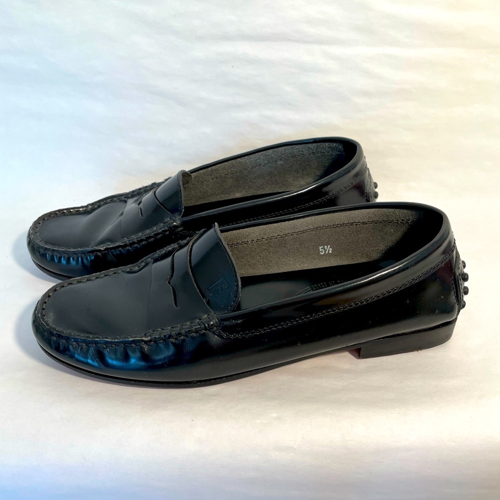 JP Tod’s Black Leather Penny Loafer—Vintage